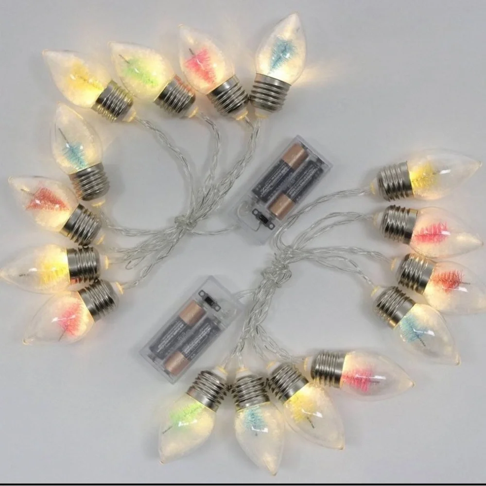 Target Christmas snow globe string lights